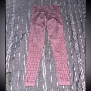 Womens Pink Yoga Legging Exceesise Pants Size M